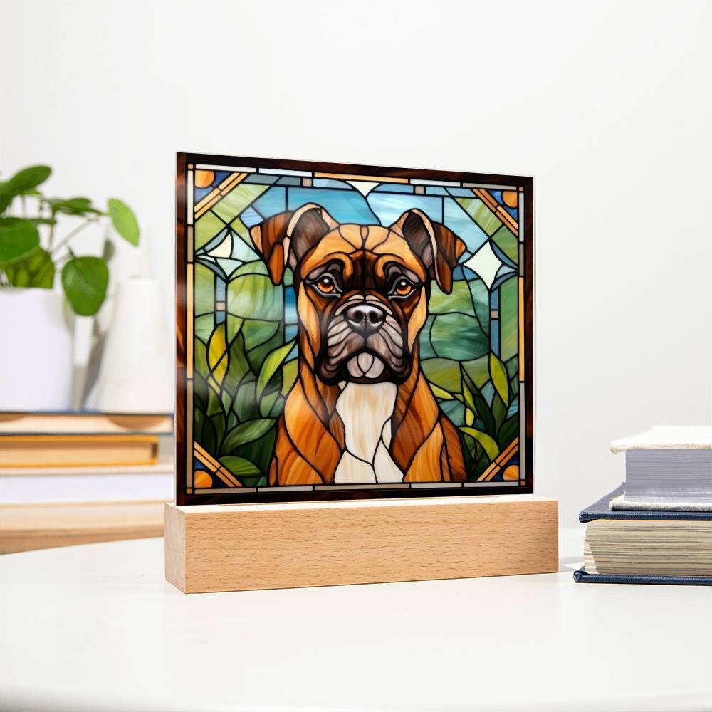 Boxer Acrylic Plaque