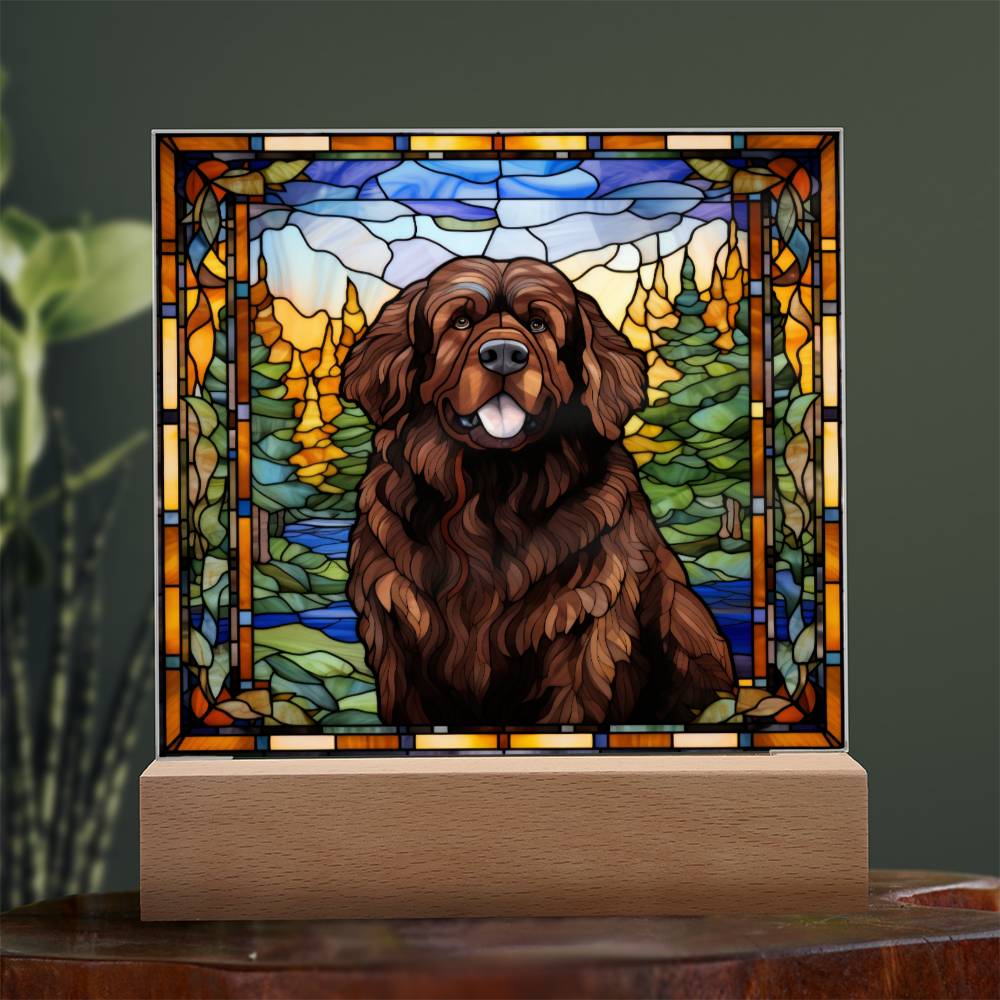 Brown Newfoundland Acrylic Plaque