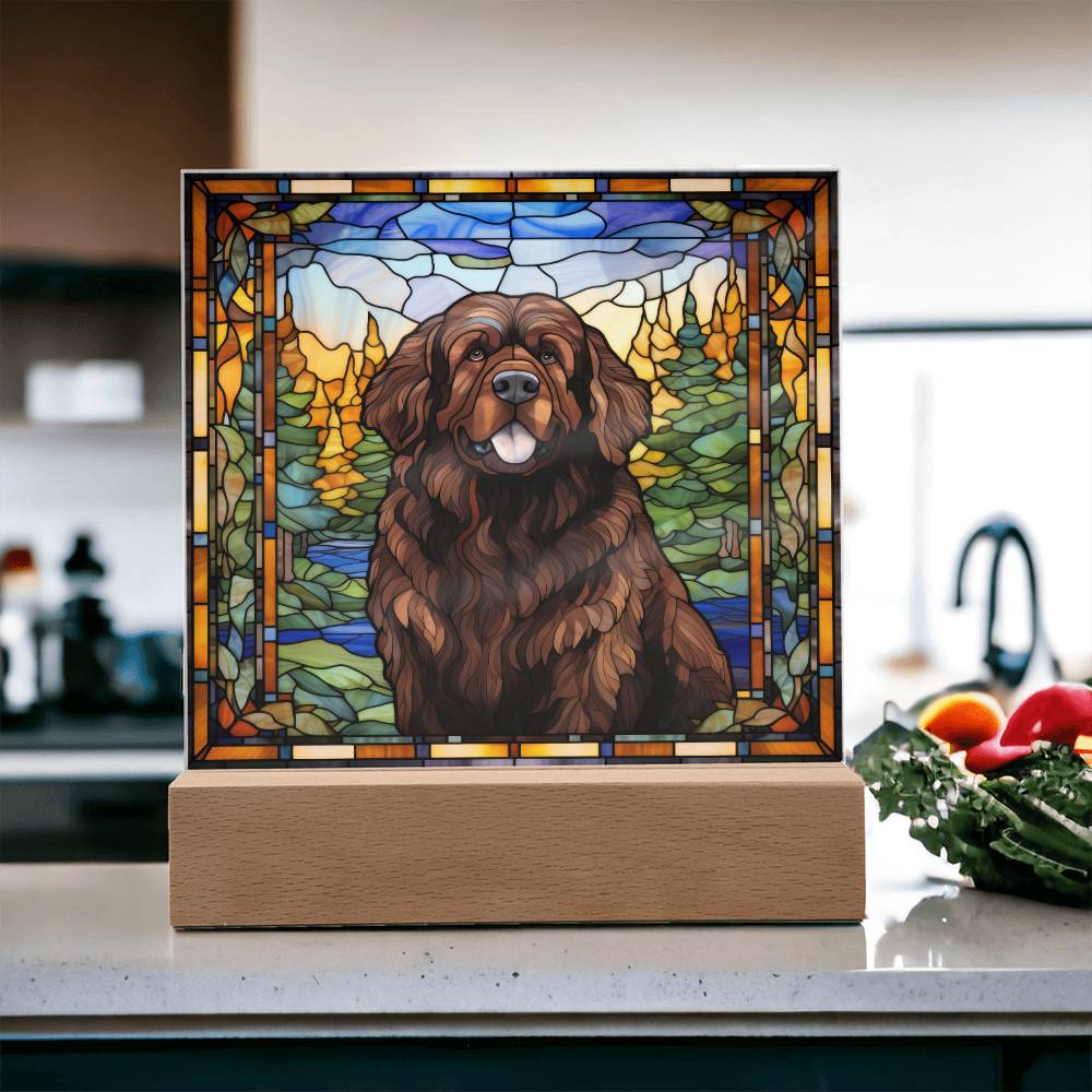 Newfoundland Dog Acrylic Plaque