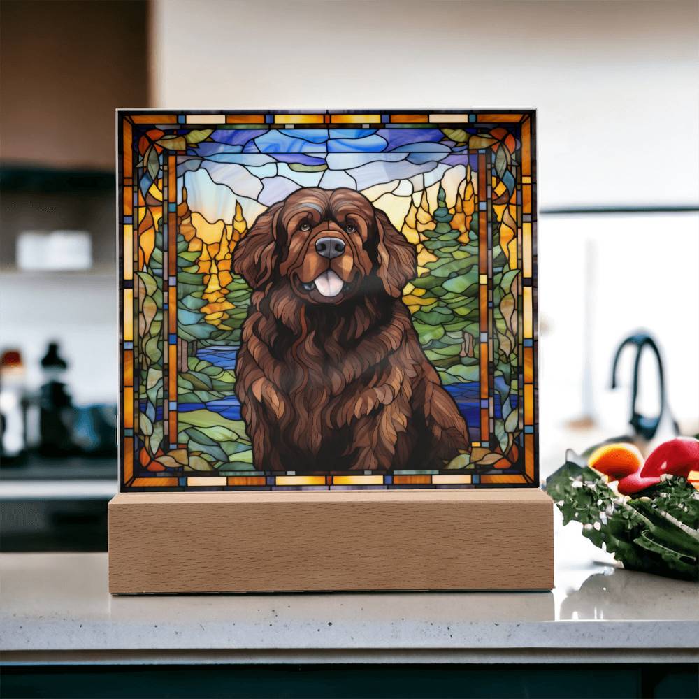 Brown Newfoundland Acrylic Plaque