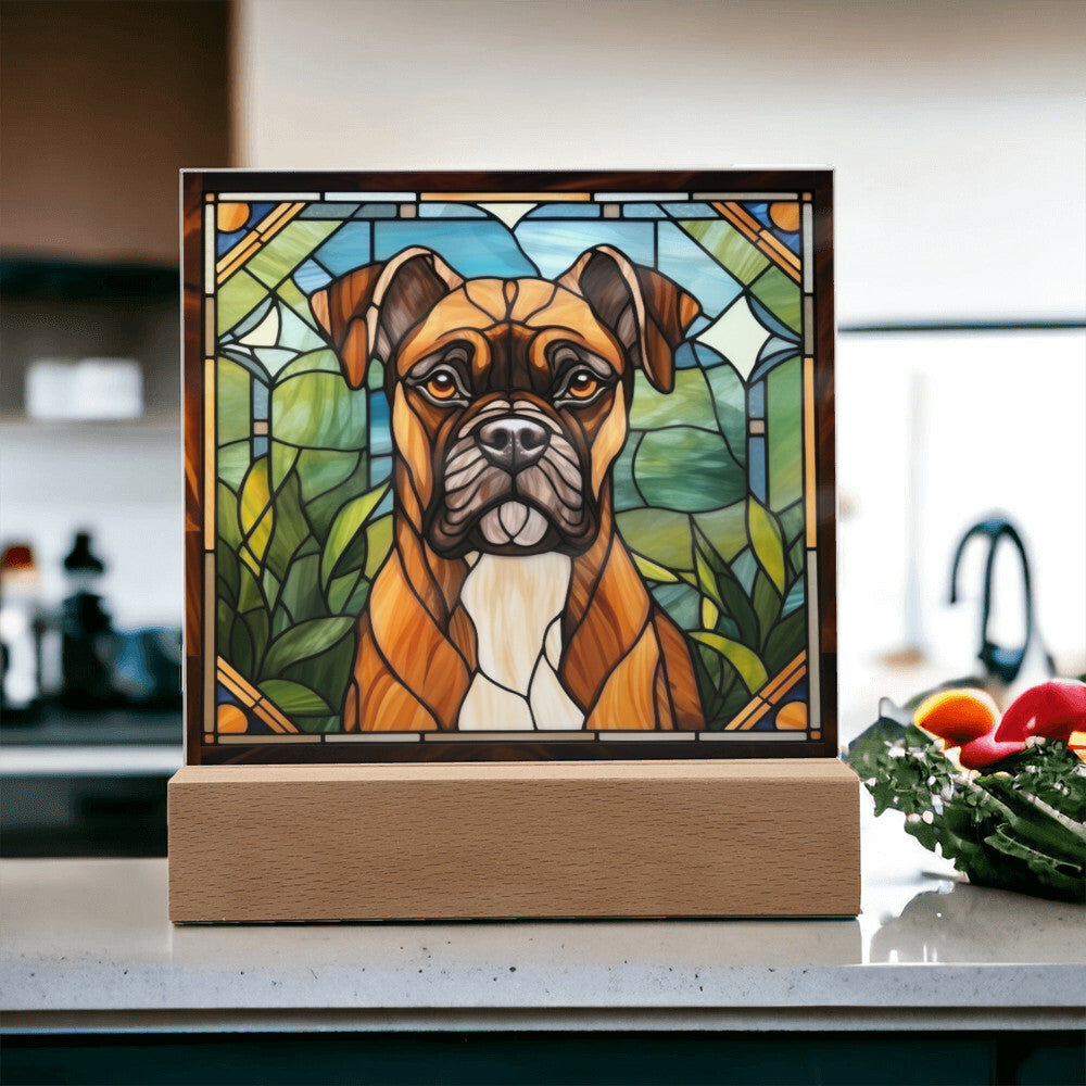 Boxer Acrylic Plaque