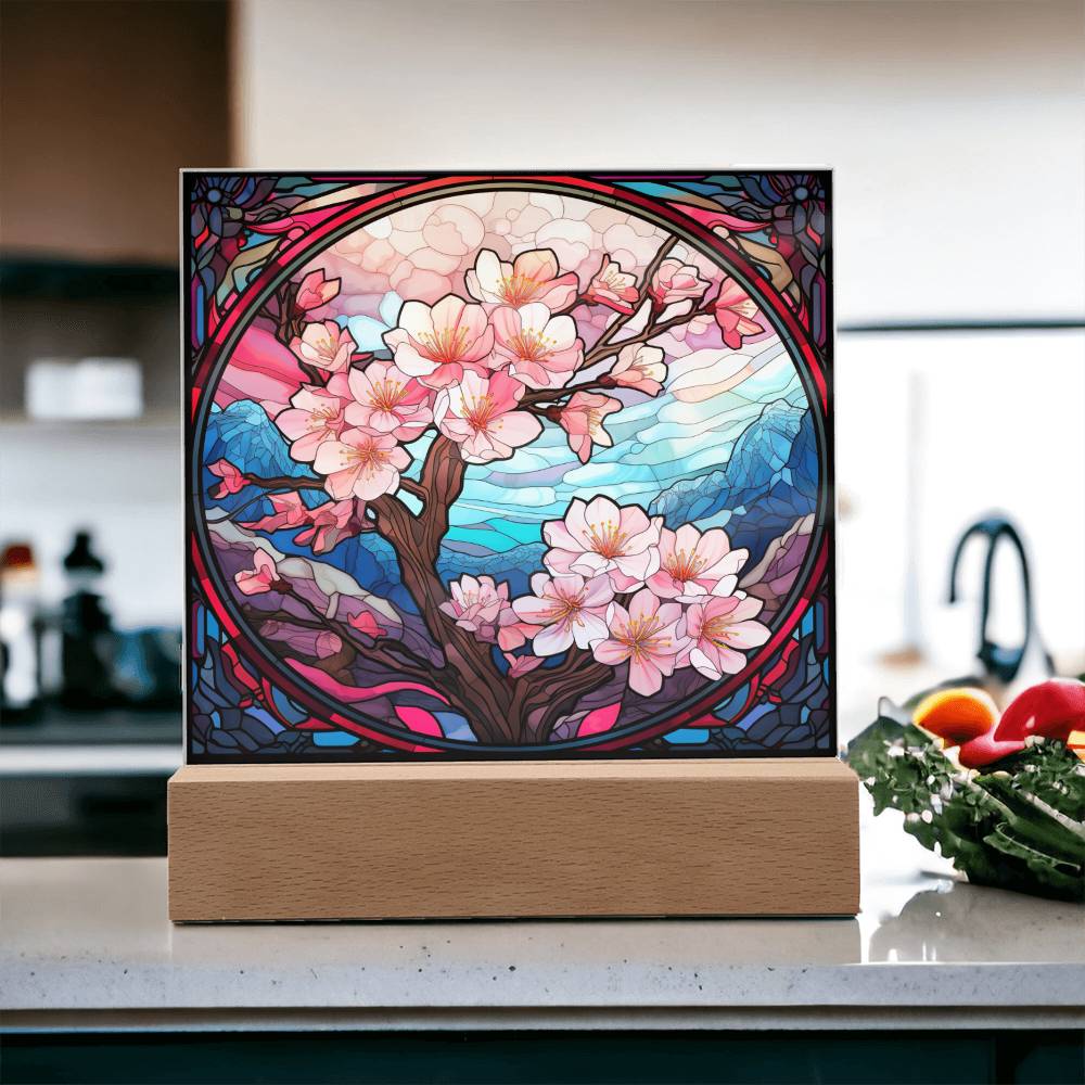 Cherry Blossom Tree Plaque