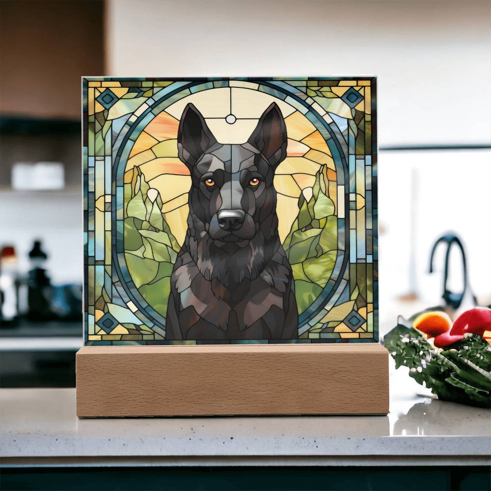 Black Belgian Shepherd Plaque