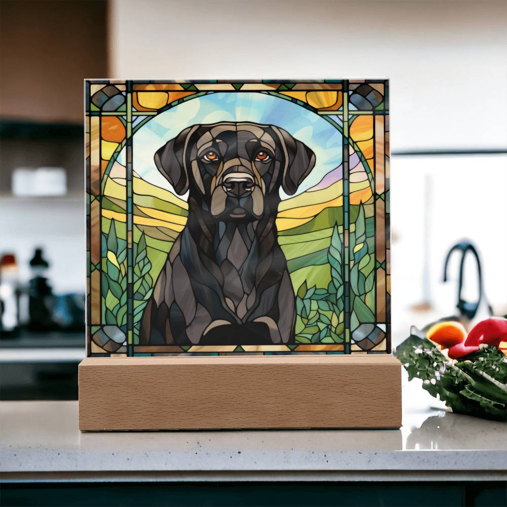 Black Lab Retriever Plaque