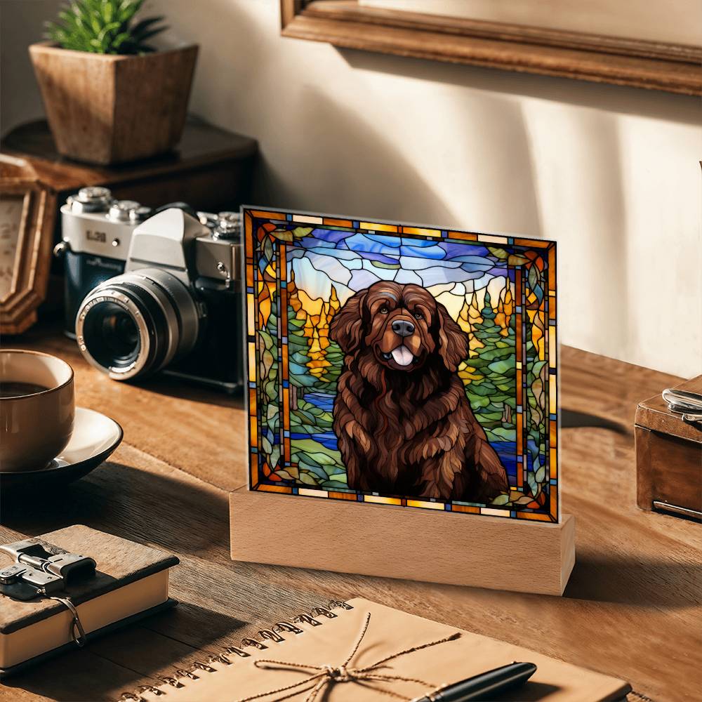 Brown Newfoundland Acrylic Plaque