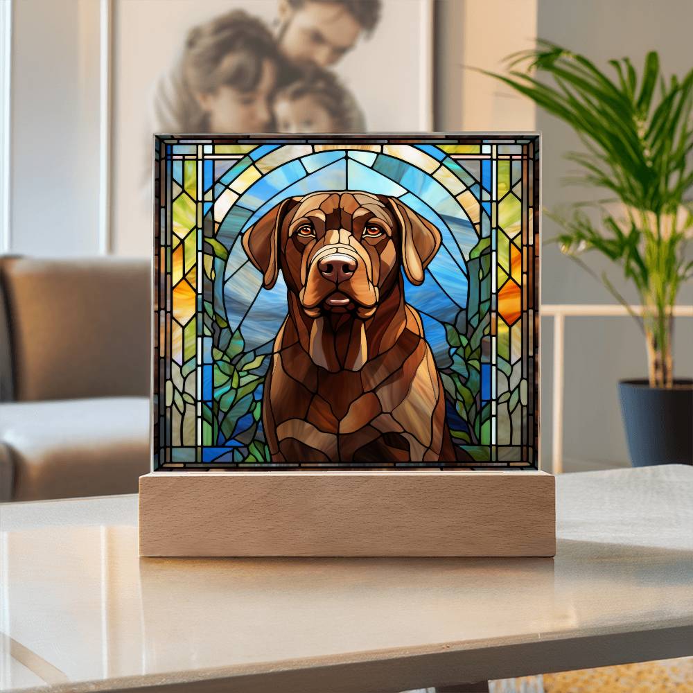 Chocolate Labrador Retriever Plaque