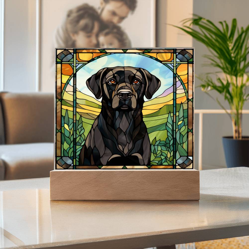 Black Lab Retriever Plaque