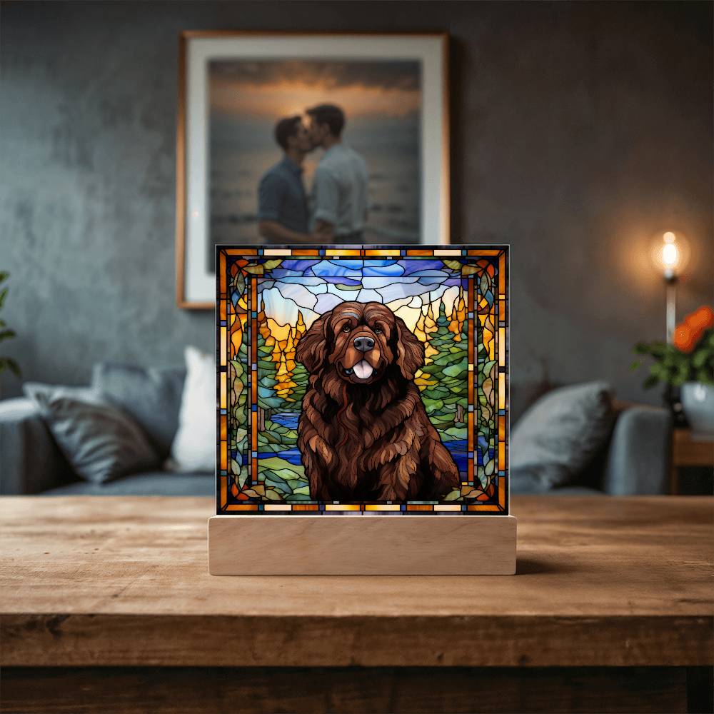 Newfoundland Dog Acrylic Plaque