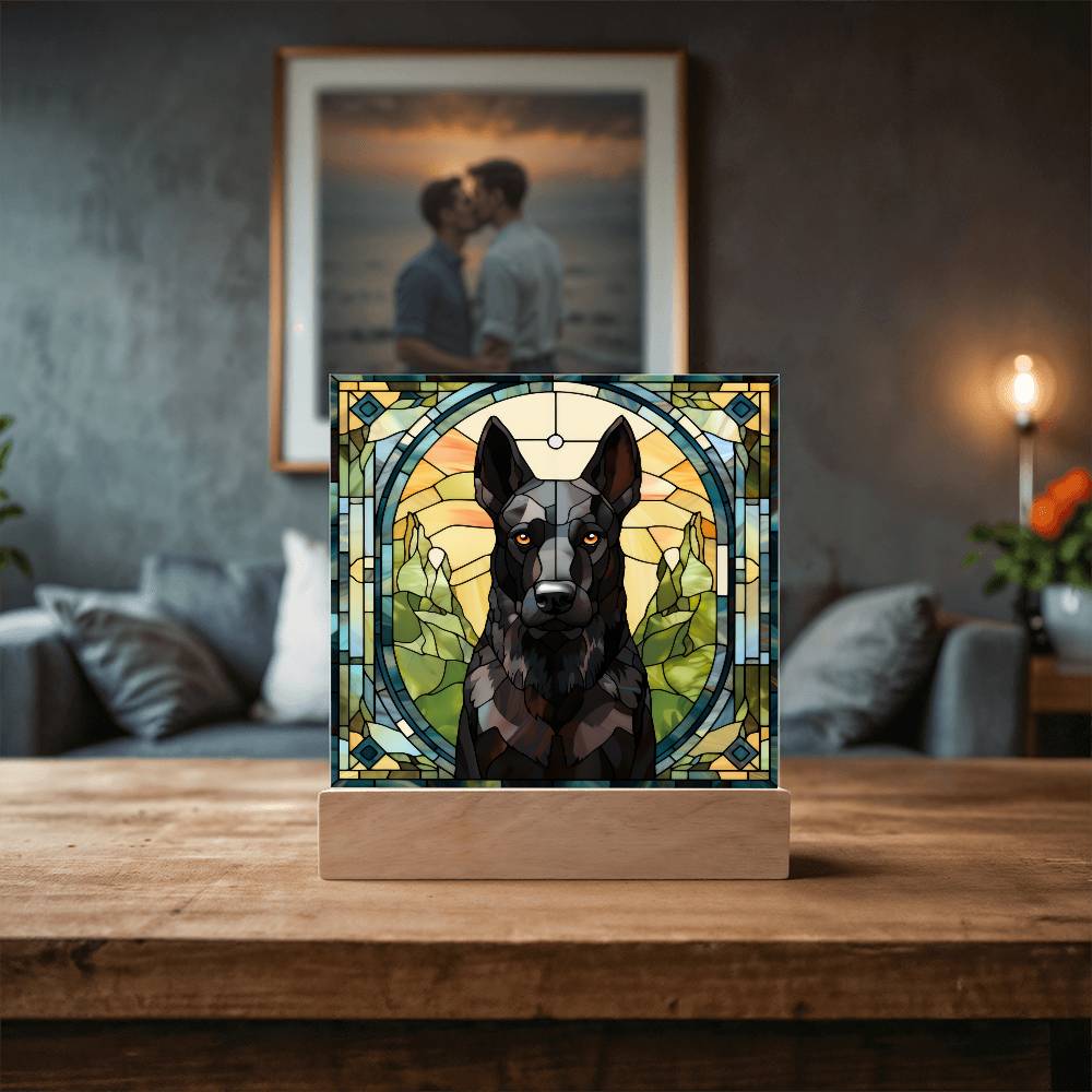 Black Belgian Shepherd Plaque