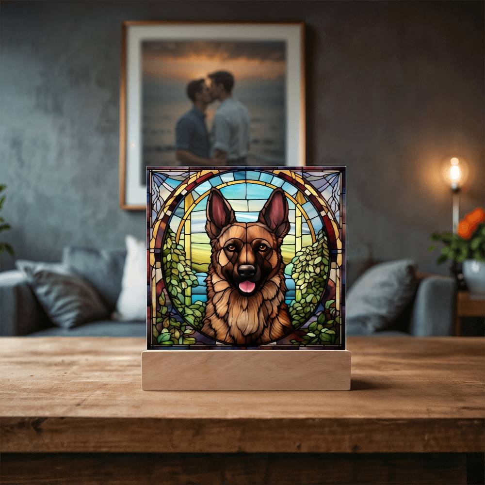 Brown Belgian Shepherd Plaque