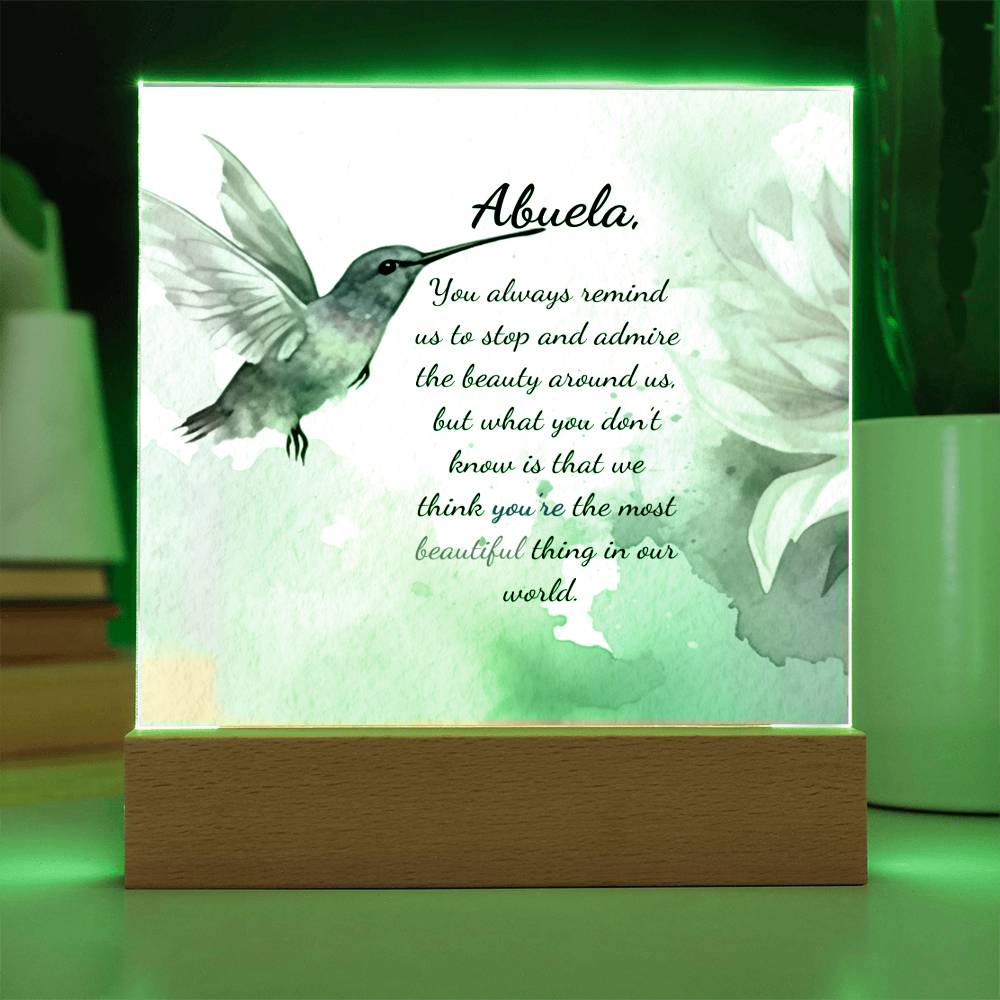 Abuela Grandmother Acrylic Plaque