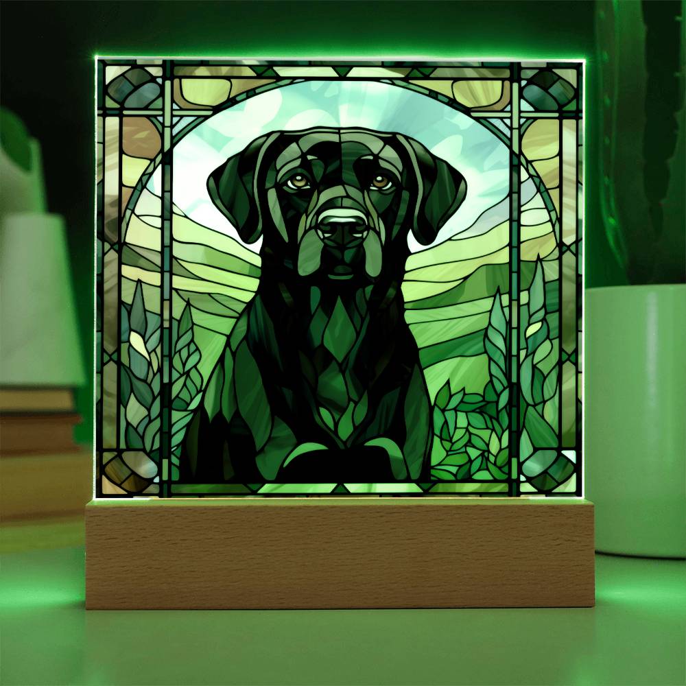 Black Lab Retriever Plaque