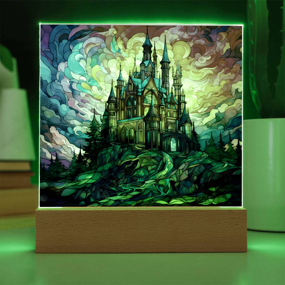 Castle Square Acrylic Plaque