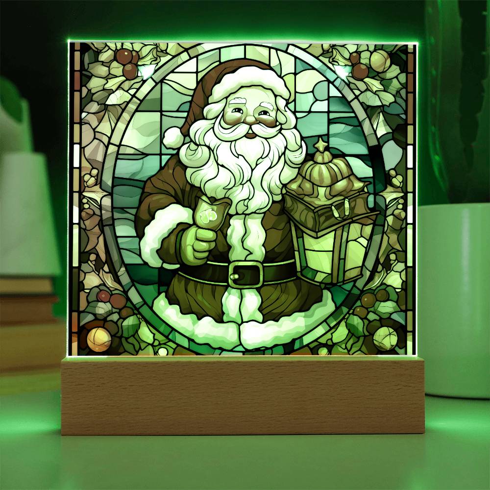 Vintage Santa Plaque Nightlight