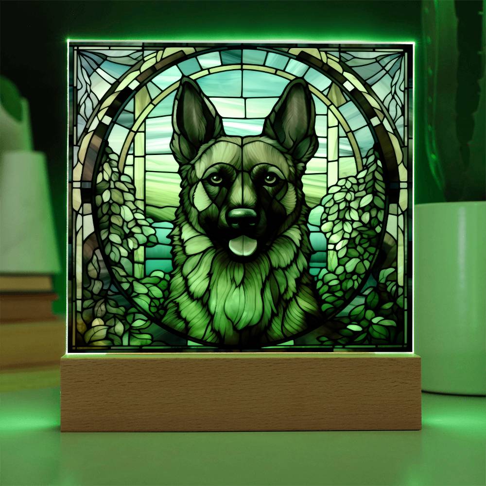 Brown Belgian Shepherd Plaque