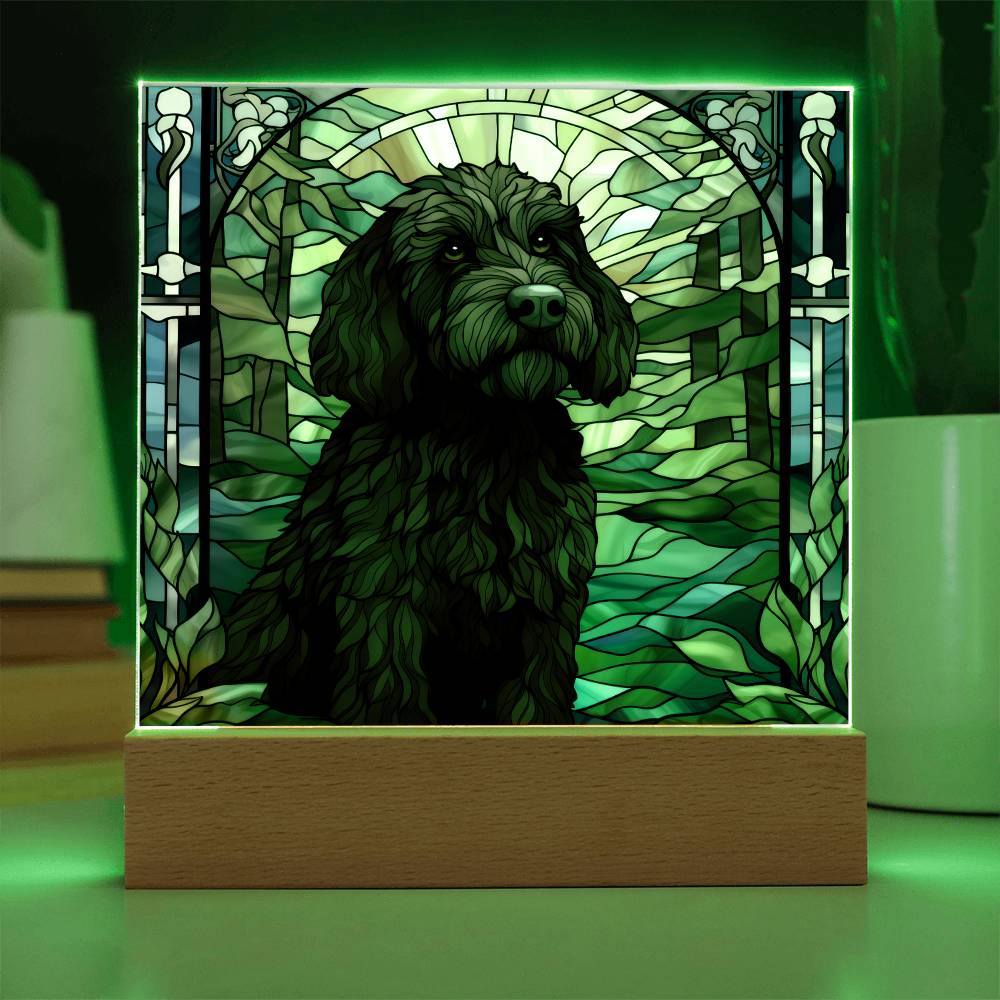 Black Labradoodle Plaque