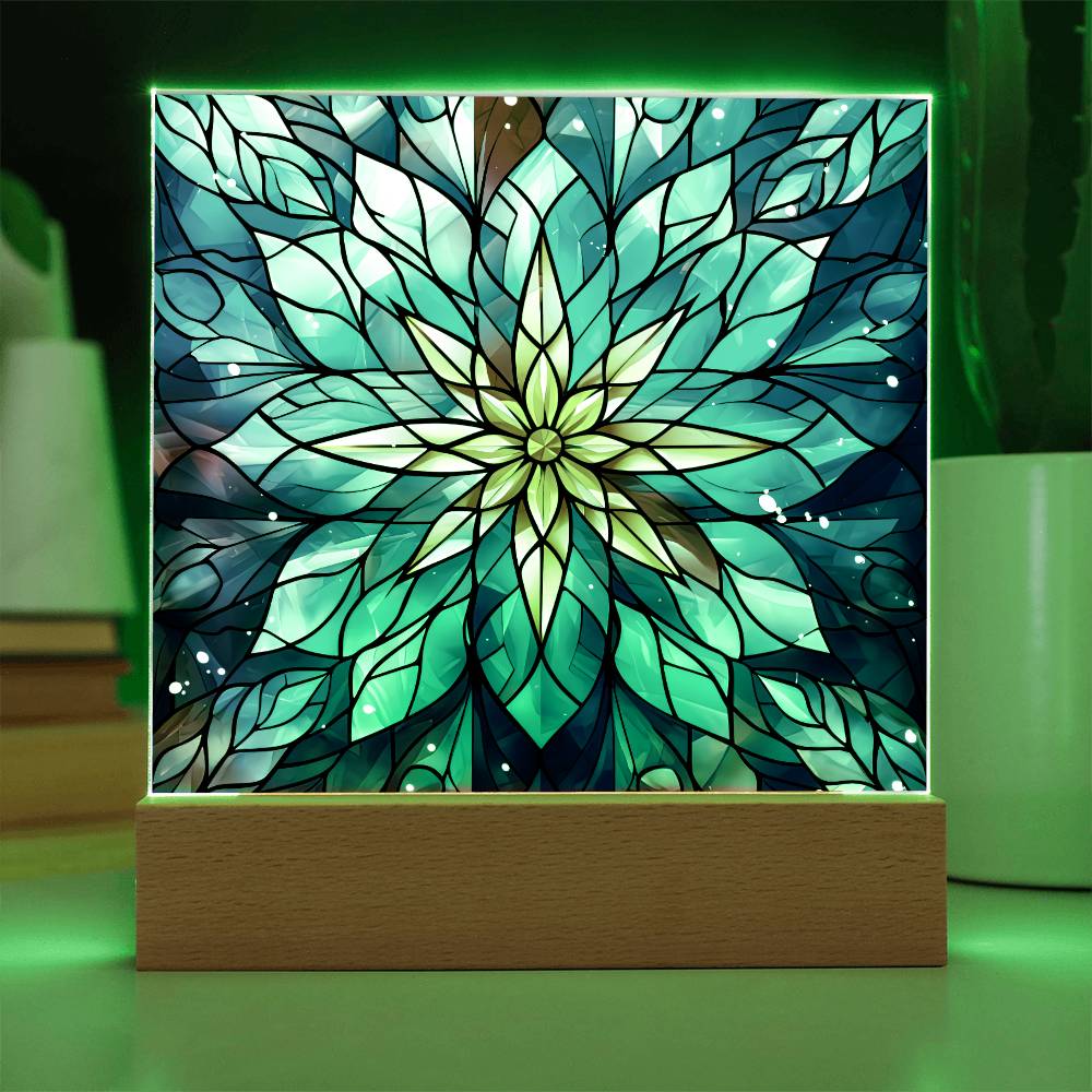 Snowflake Acrylic Plaque Nightlight