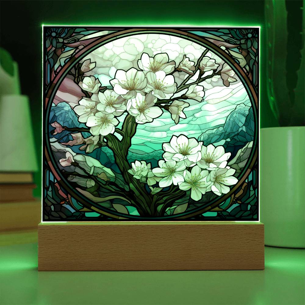 Cherry Blossom Tree Plaque