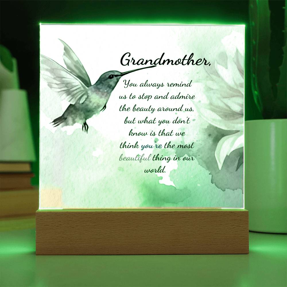 Grandmother Acrylic Plaque for Mother's Day, Birthday, Christmas Gift