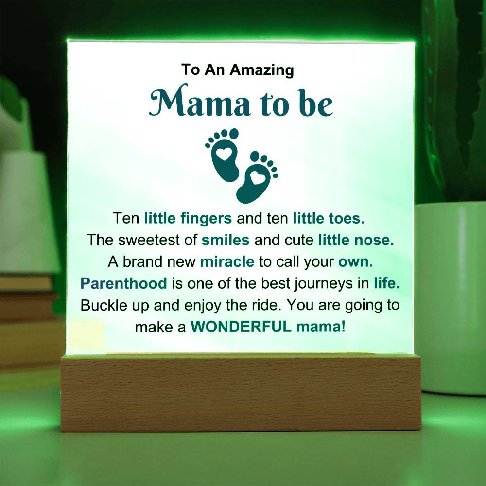 Amazing Mama To Be Acrylic Plaque