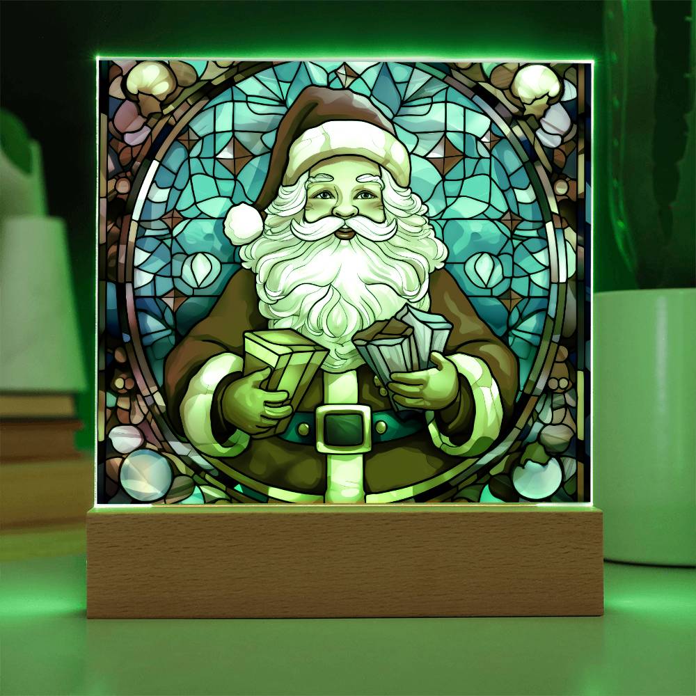 Santa Acrylic Plaque Nightlight