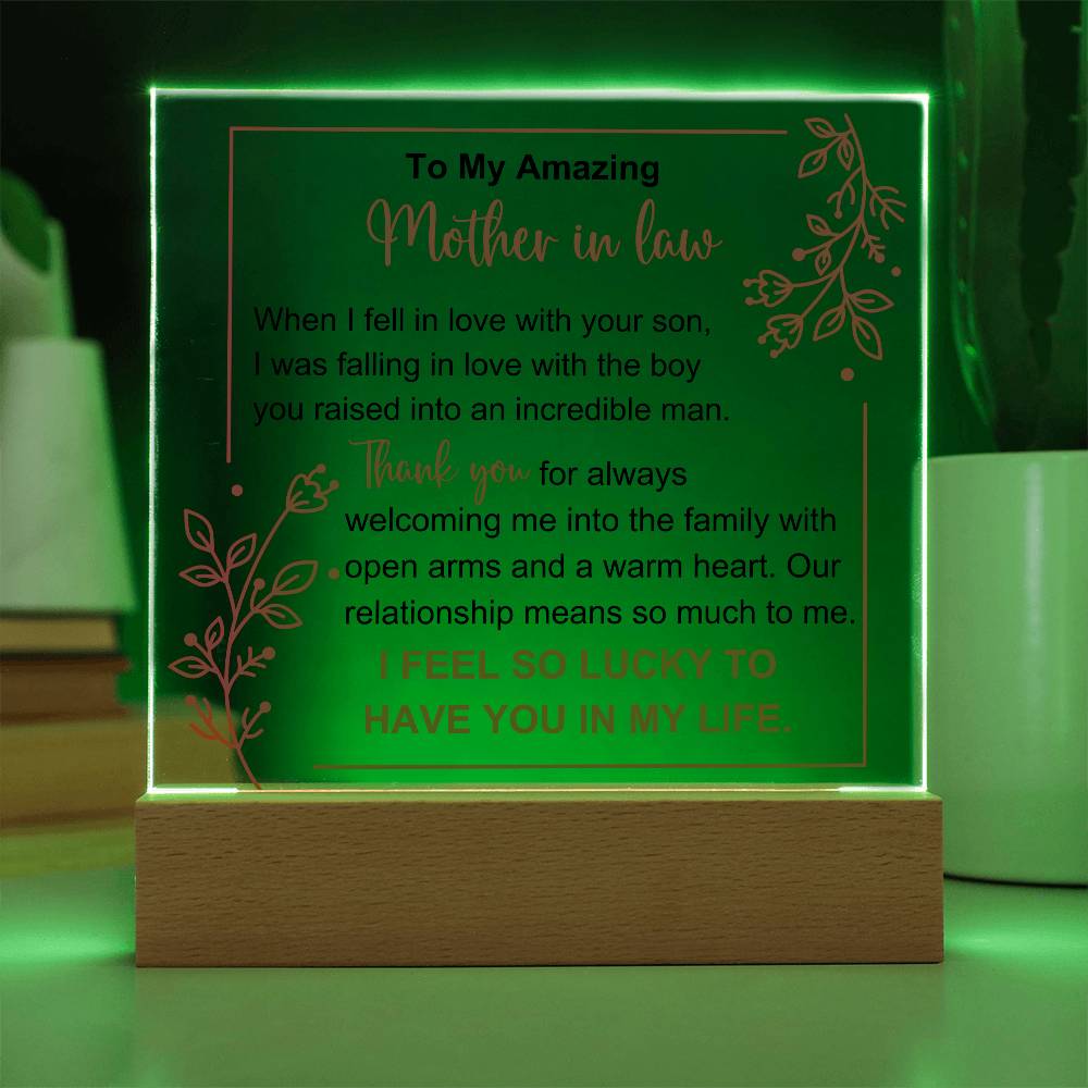 Mother In Law Acrylic Plaque