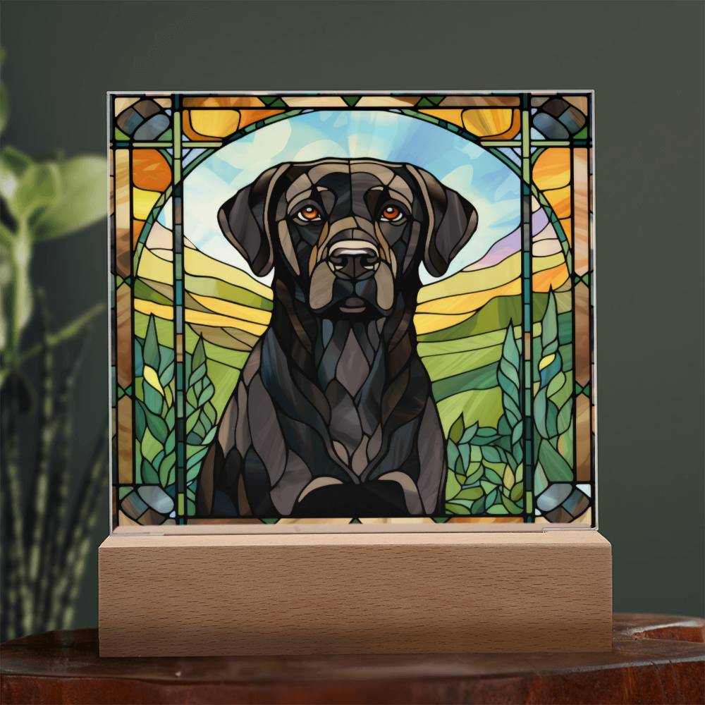 Black Lab Retriever Plaque