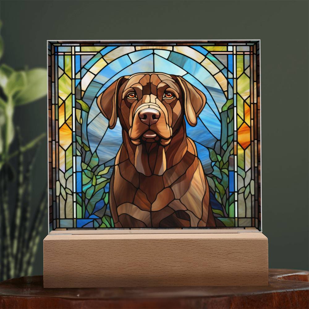 Chocolate Labrador Retriever Plaque