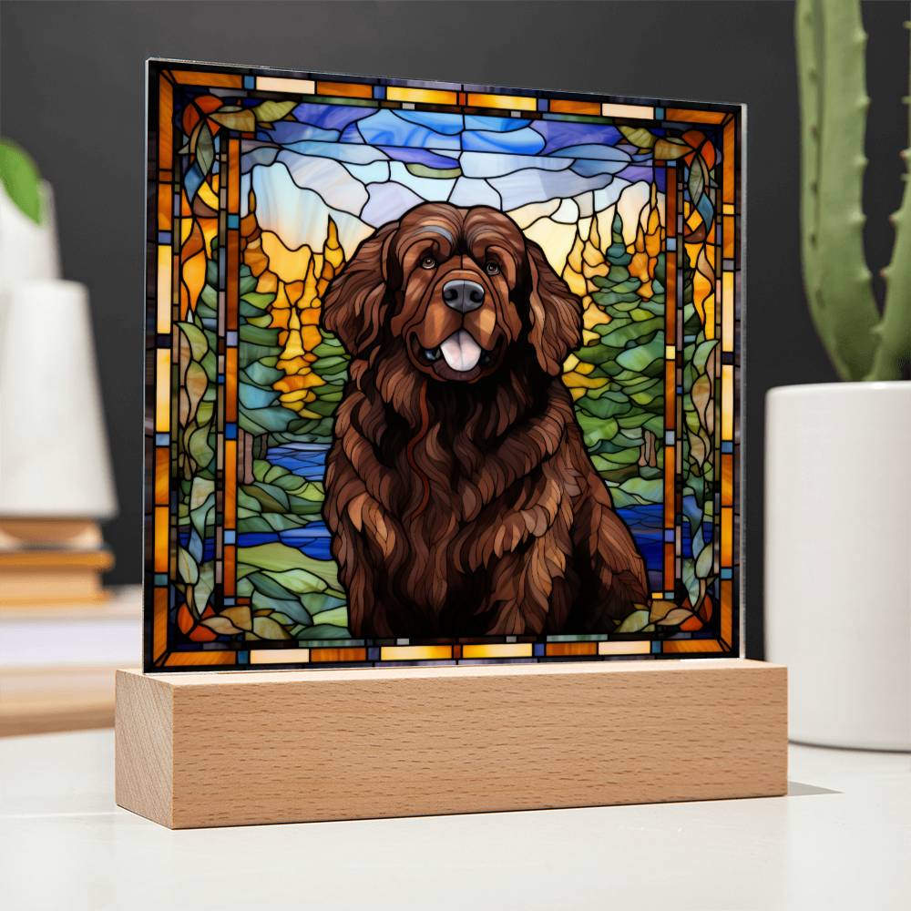 Brown Newfoundland Acrylic Plaque