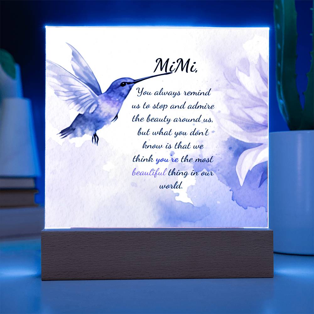 Mimi Acrylic Plaque for Mother's Day, Birthday, Christmas Gift