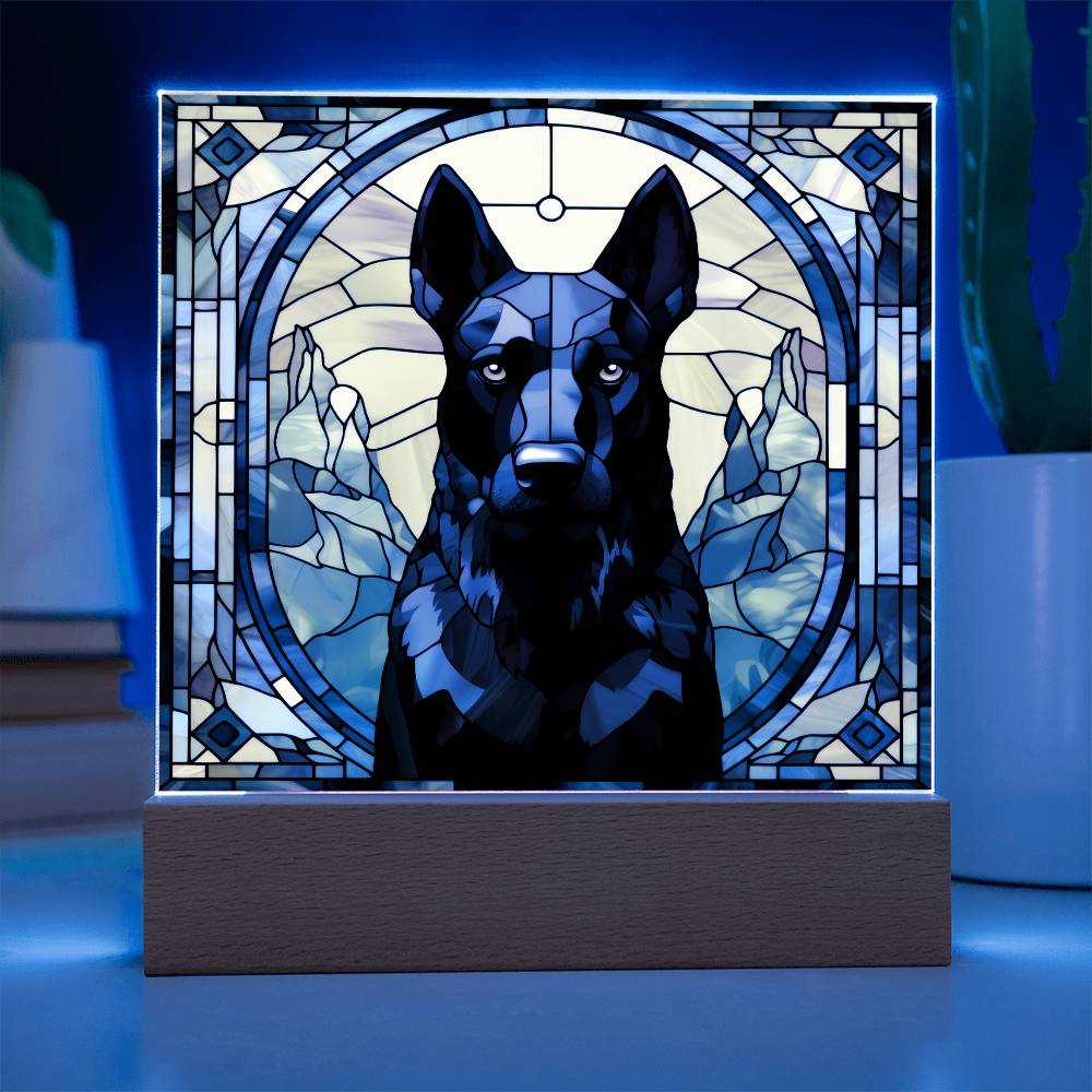 Black Belgian Shepherd Plaque