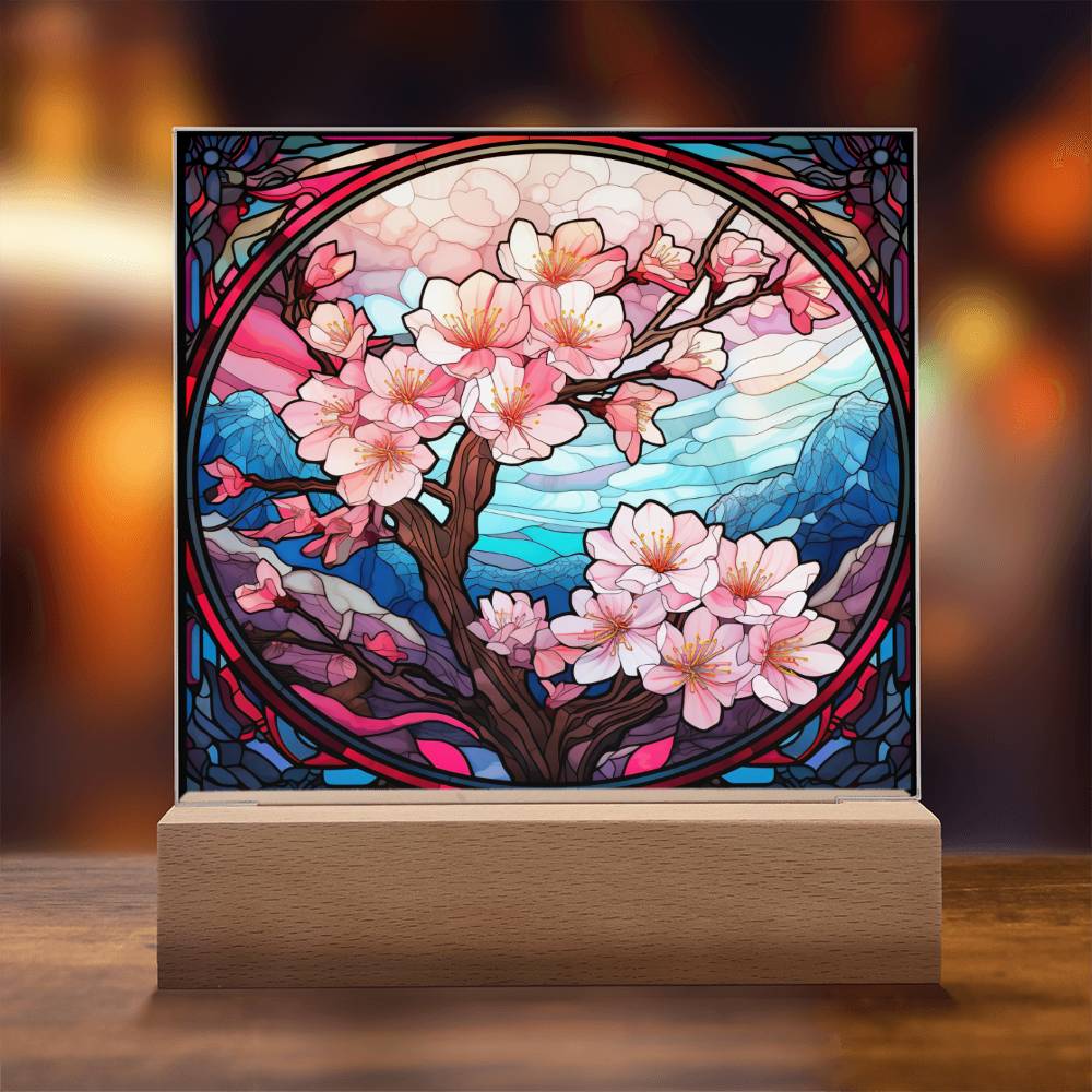 Cherry Blossom Tree Plaque