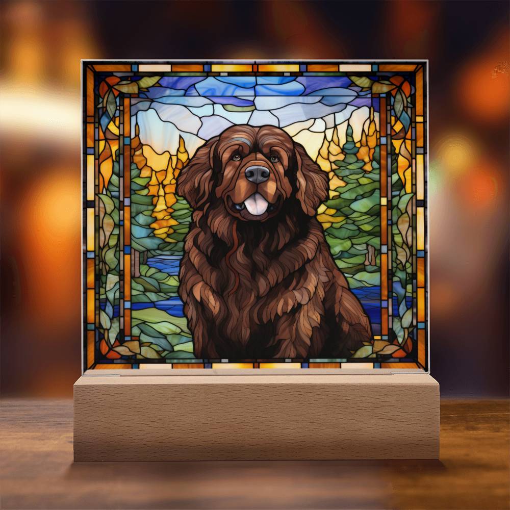 Brown Newfoundland Acrylic Plaque