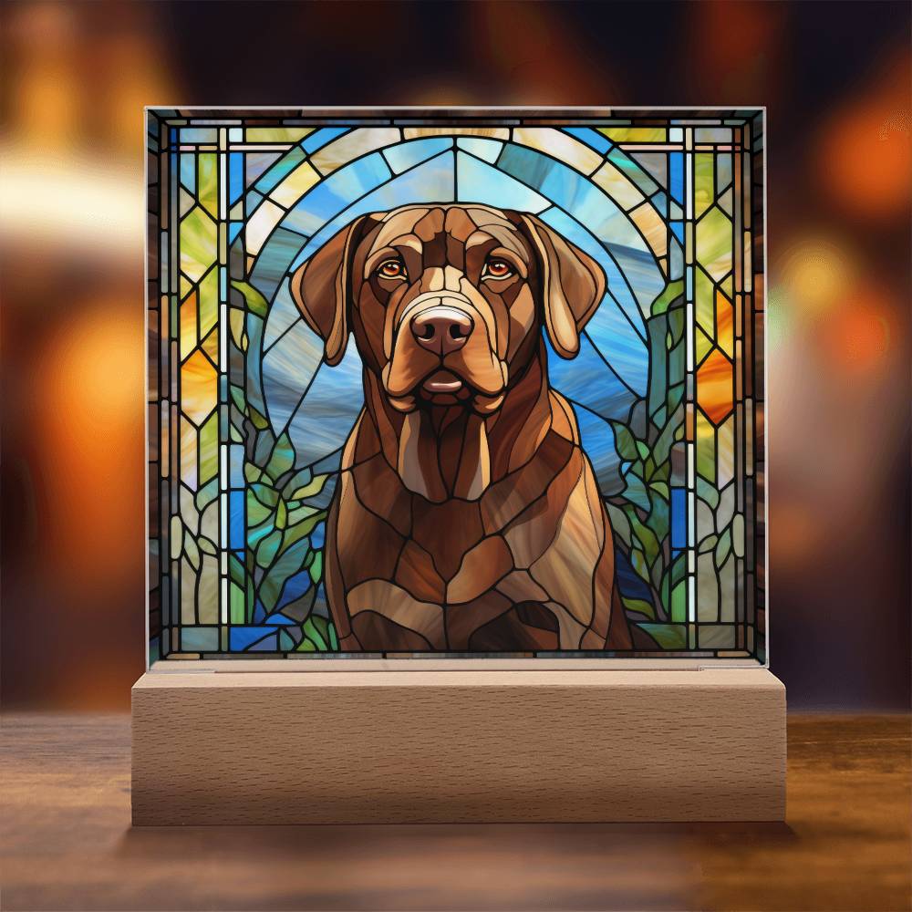 Chocolate Labrador Retriever Plaque