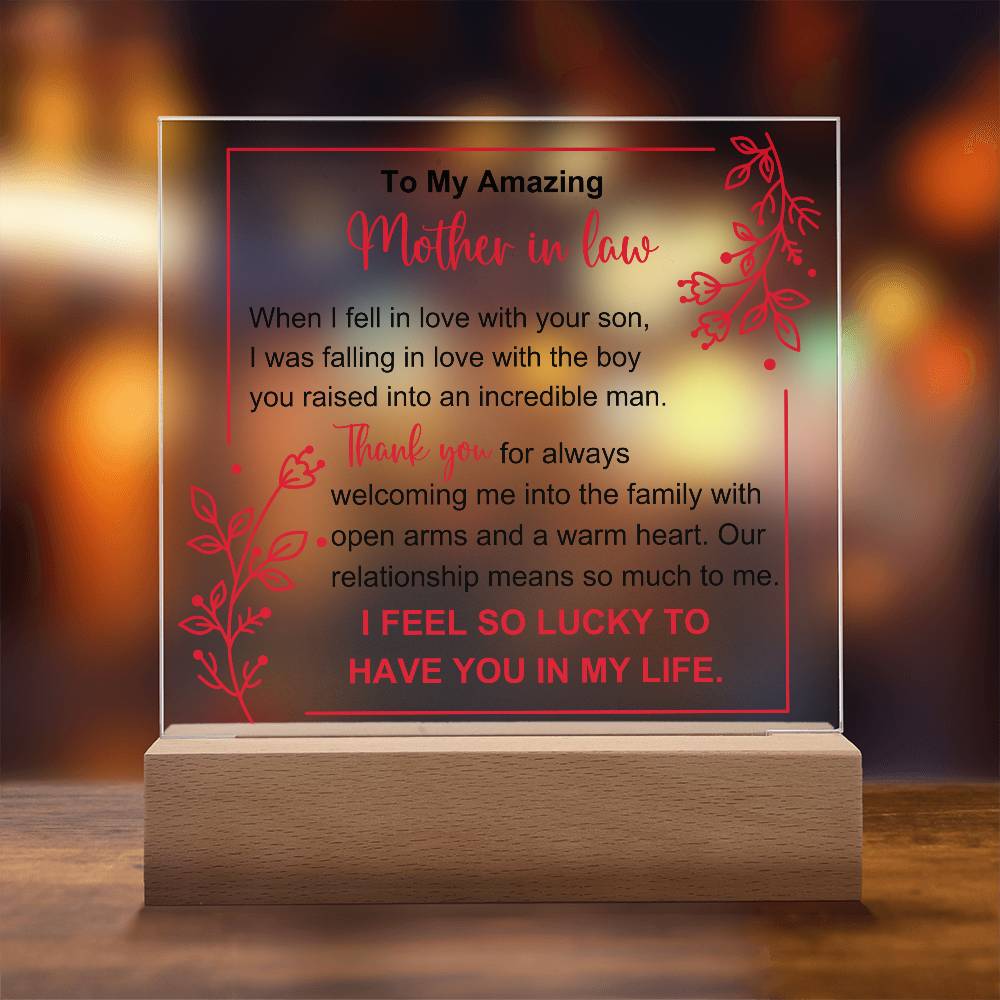 Mother In Law Acrylic Plaque