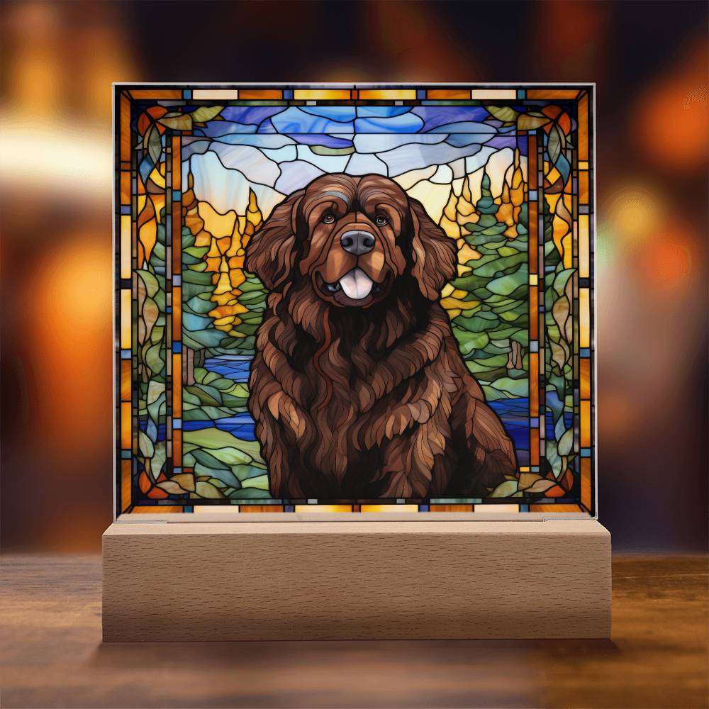 Newfoundland Dog Acrylic Plaque