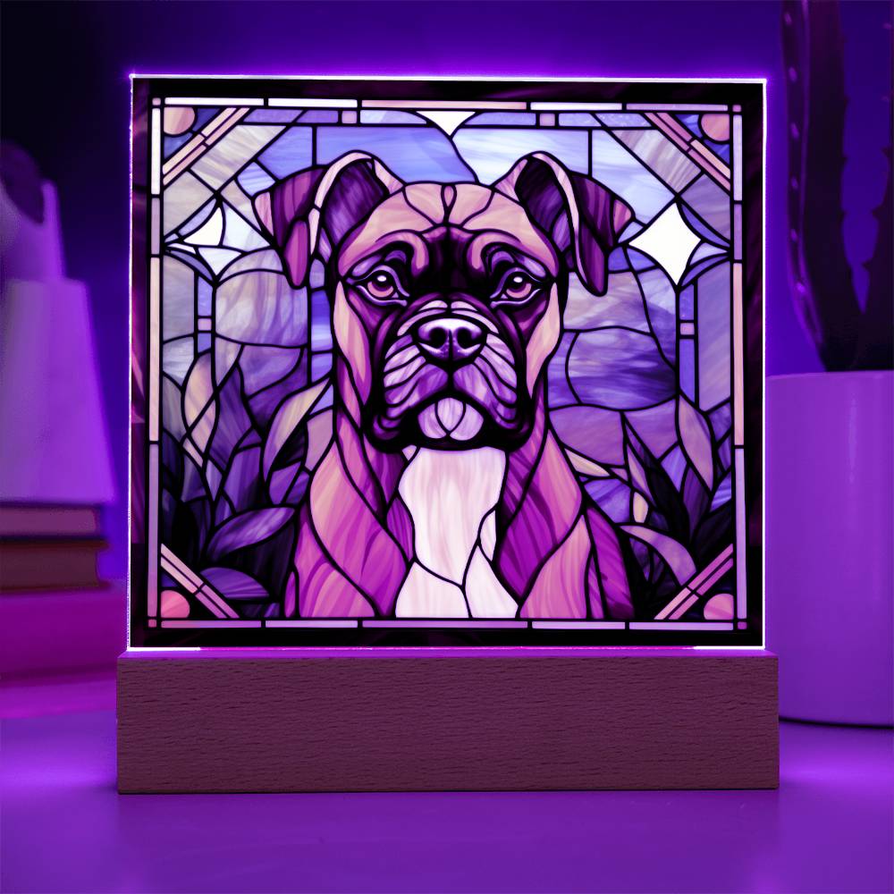 Boxer Acrylic Plaque