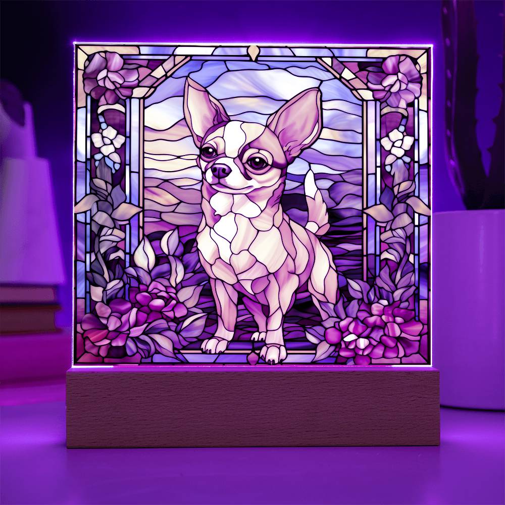 Chihuahua Square Acrylic Plaque