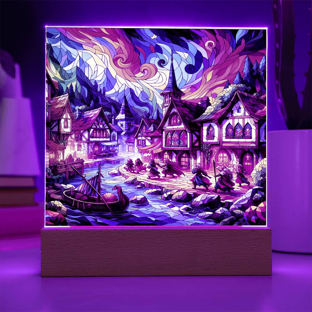 DnD Village Acrylic Plaque