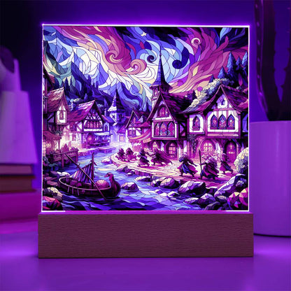 DnD Village Square Acrylic Plaque