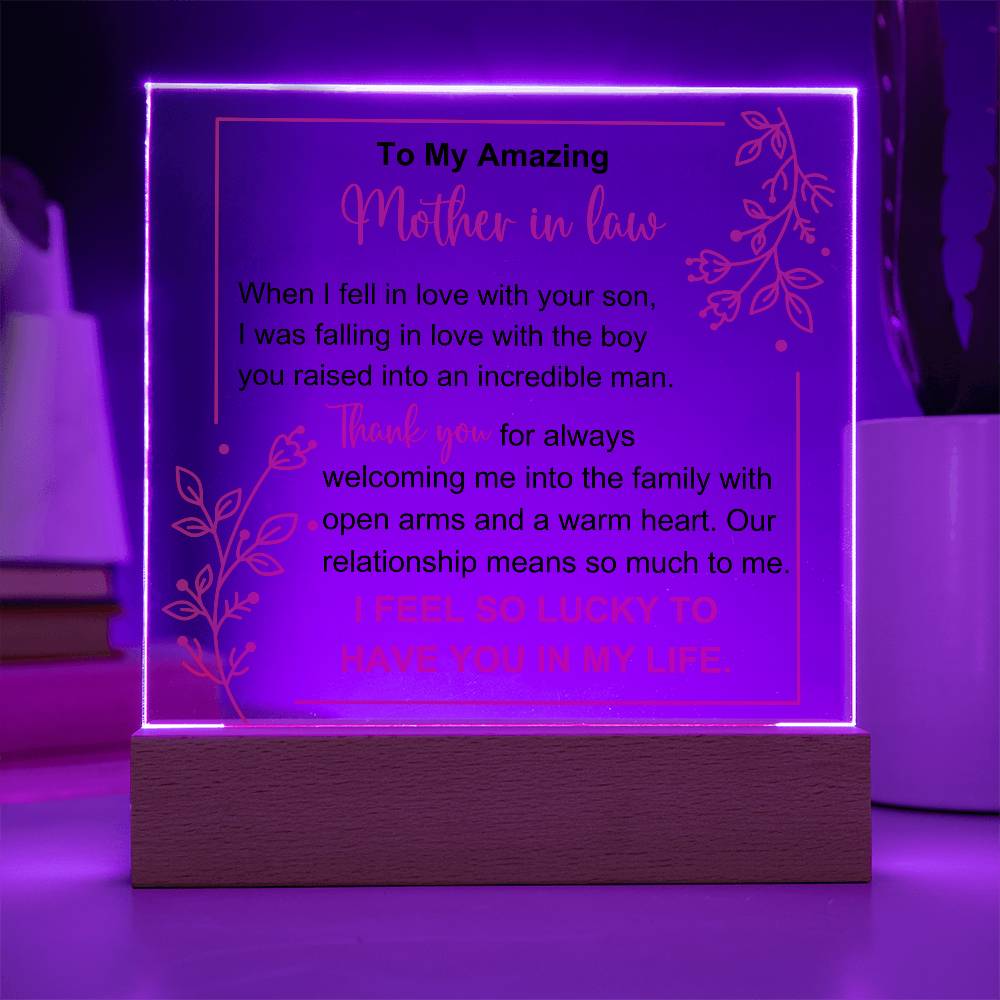 Mother In Law Acrylic Plaque