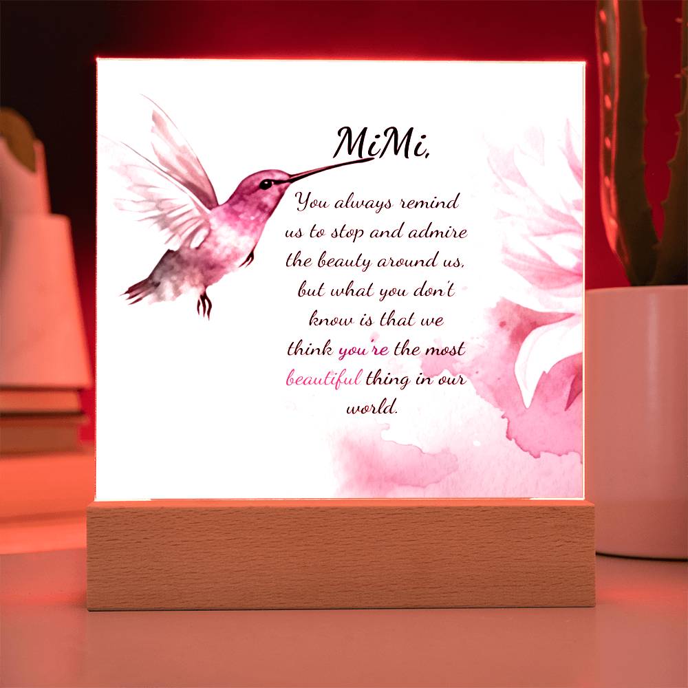 Mimi Acrylic Plaque for Mother's Day, Birthday, Christmas Gift