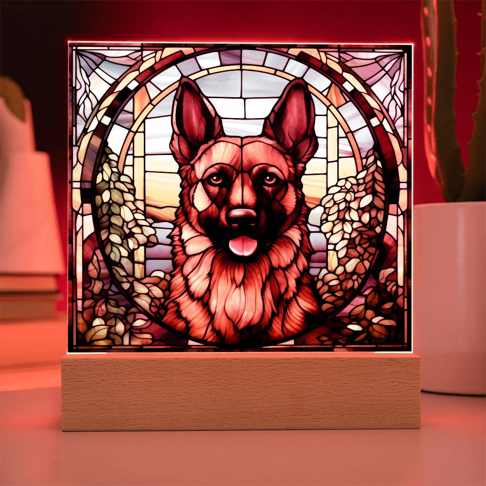 Brown Belgian Shepherd Plaque