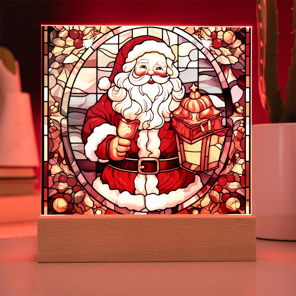 Vintage Santa Plaque Nightlight