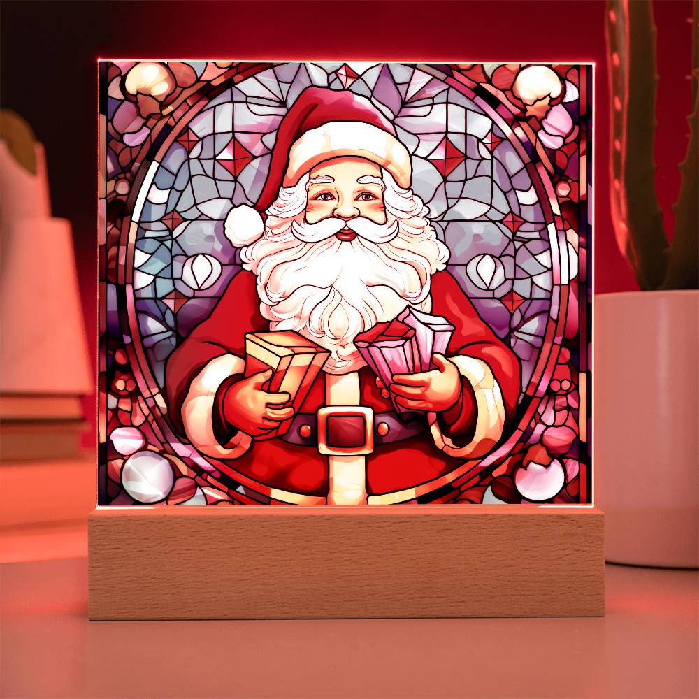 Santa Acrylic Plaque Nightlight