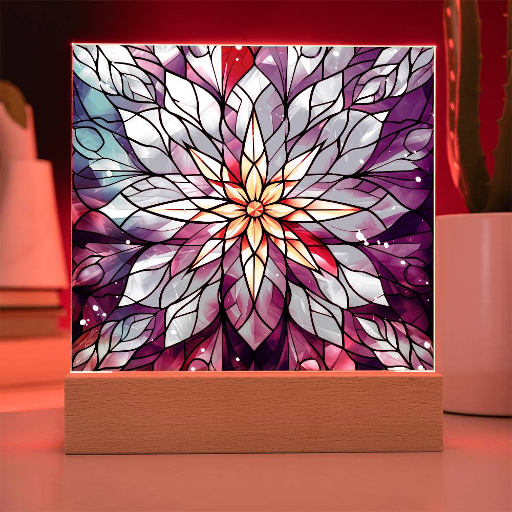 Snowflake Acrylic Plaque Nightlight