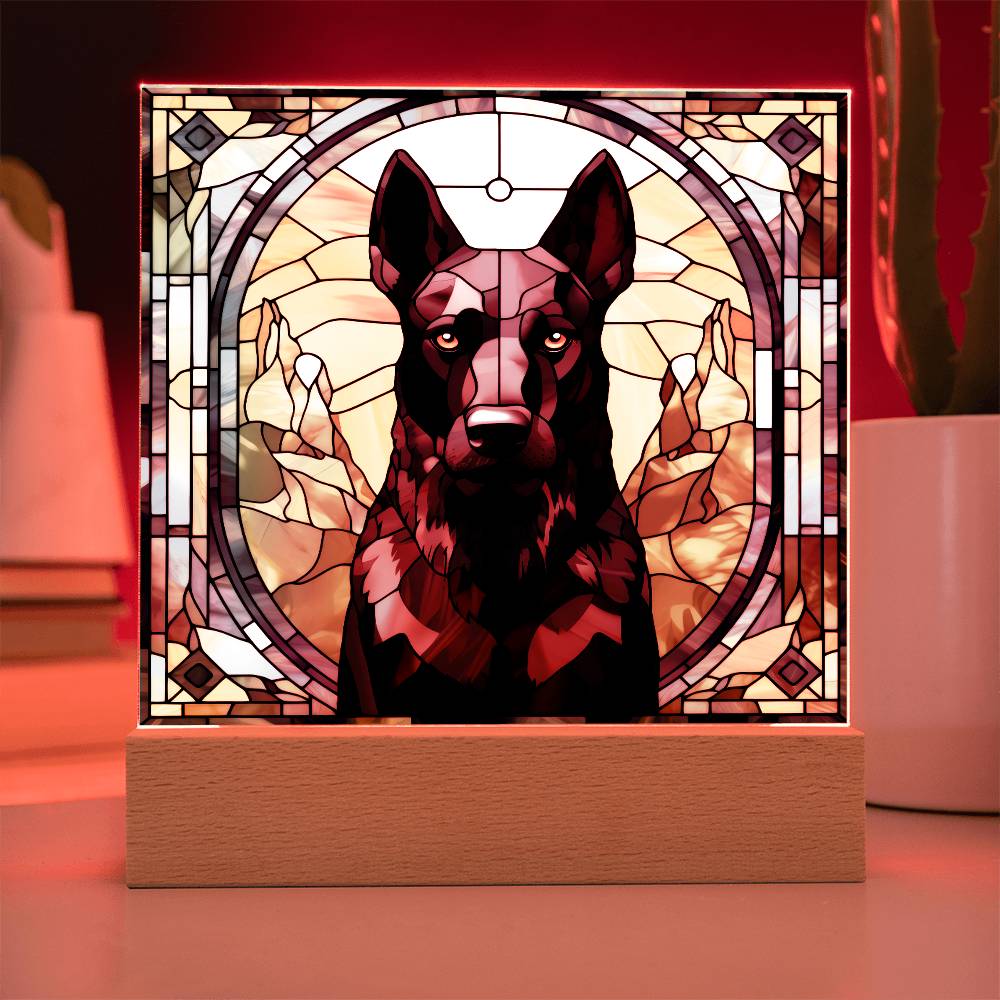 Black Belgian Shepherd Plaque