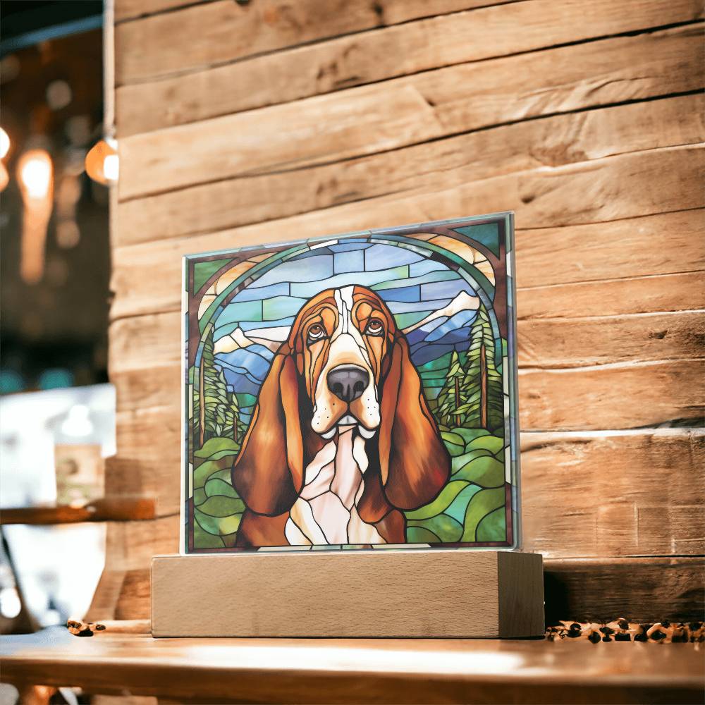 Basset Hound Acrylic Plaque