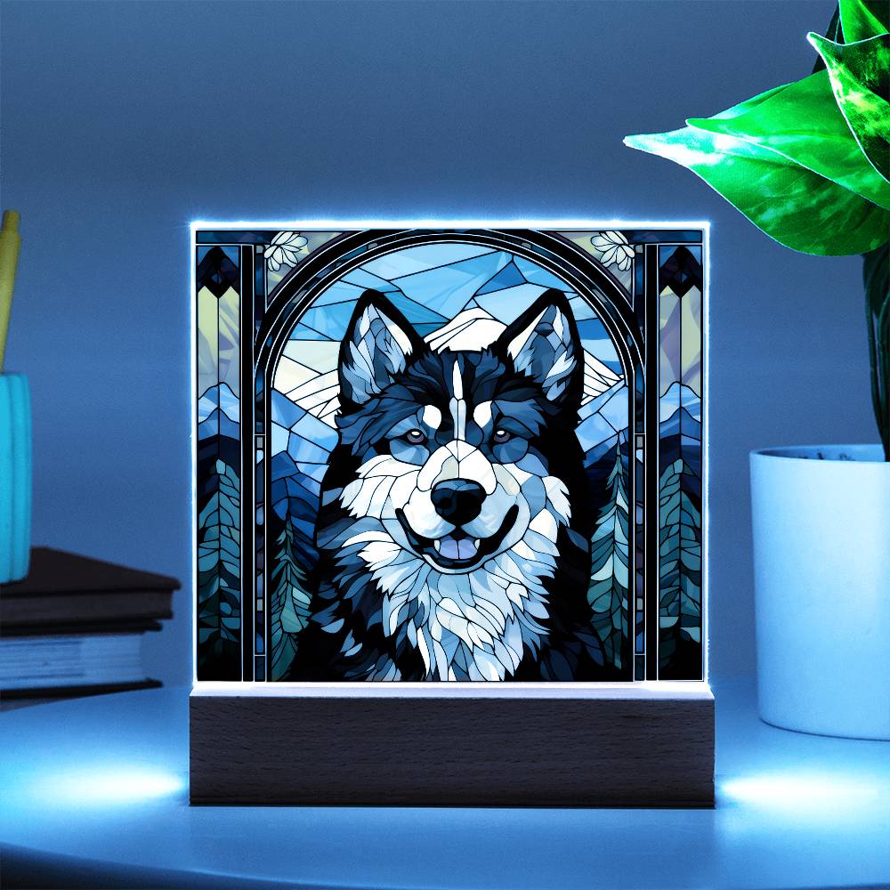 Acrylic Alaskan Malamute Plaque