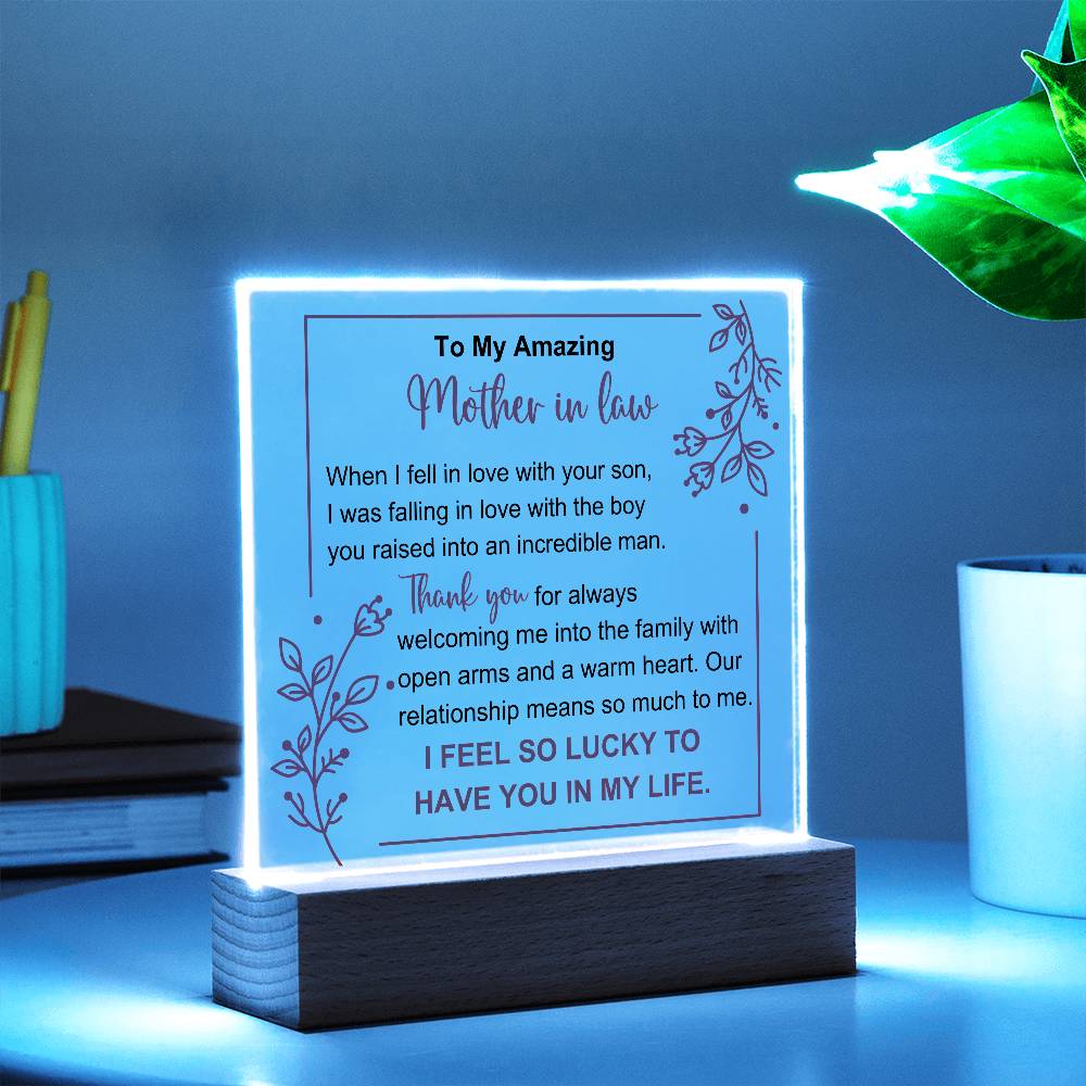 Mother In Law Acrylic Plaque